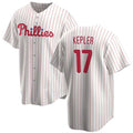 Philadelphia Phillies #17 Max Kepler White 2024 Cool Base Stitched Baseball Jersey