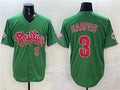 Philadelphia Phillies #3 Bryce Harper Green Phanatic Limited Stitched Baseball Jersey