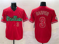 Philadelphia Phillies #3 Bryce Harper Red Phanatic Limited Stitched Baseball Jersey