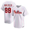 Philadelphia Phillies #99 Taijuan Walker Home Limited Player Jersey - White Stitched Baseball Jersey