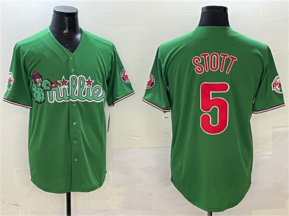 Philadelphia Phillies #5 Bryson Stott Green Phanatic Limited Stitched Baseball Jersey