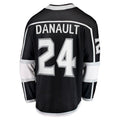 LA.Kings #24 Phillip Danault Supporters Branded Home Breakaway Player Jersey  Black Stitched American Hockey Jerseys