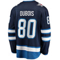 W.Jets #80 Pierre-Luc Dubois Supporters Branded Breakaway Player Jersey Navy Stitched American Hockey Jerseys