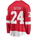 D.Red Wings #24 Pius Suter Supporters Branded Home Breakaway Player Jersey Red Stitched American Hockey Jerseys