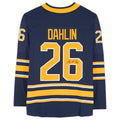 B.Sabres #26 Rasmus Dahlin Supporters Authentic Autographed Navy Supporters Breakaway Jersey Stitched American Hockey Jerseys