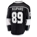 LA.Kings #89 Rasmus Kupari Supporters Branded Home Breakaway Player Jersey Black Stitched American Hockey Jerseys