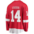D.Red Wings #14 Robby Fabbri Supporters Branded Home Breakaway Player Jersey Red Stitched American Hockey Jerseys