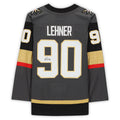 V.Golden Knights #90 Robin Lehner Supporters Authentic Autographed Gray Hockey Jerseys