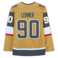 V.Golden Knights #90 Robin Lehner Supporters Authentic Autographed Gold Alternate Authentic Jersey Hockey Jerseys
