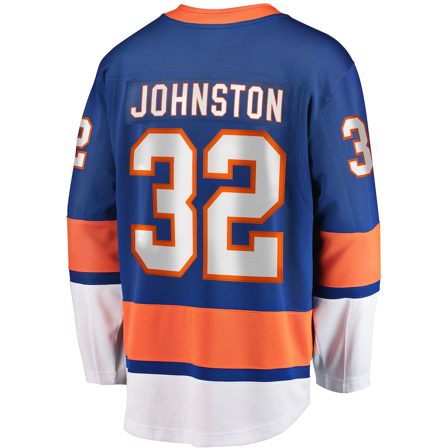 NY.Islanders #32 Ross Johnston Supporters Branded Home Breakaway Player Jersey Royal Stitched American Hockey Jerseys