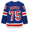 NY.Rangers #75 Ryan Reaves Supporters Authentic Autographed  Blue Stitched American Hockey Jerseys