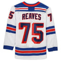 NY.Rangers #75 Ryan Reaves Supporters Authentic Autographed White Stitched American Hockey Jerseys