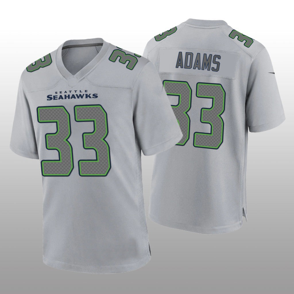 S.Seahawks #33 Jamal Adams Gray Atmosphere Game Jersey Stitched American Football Jerseys
