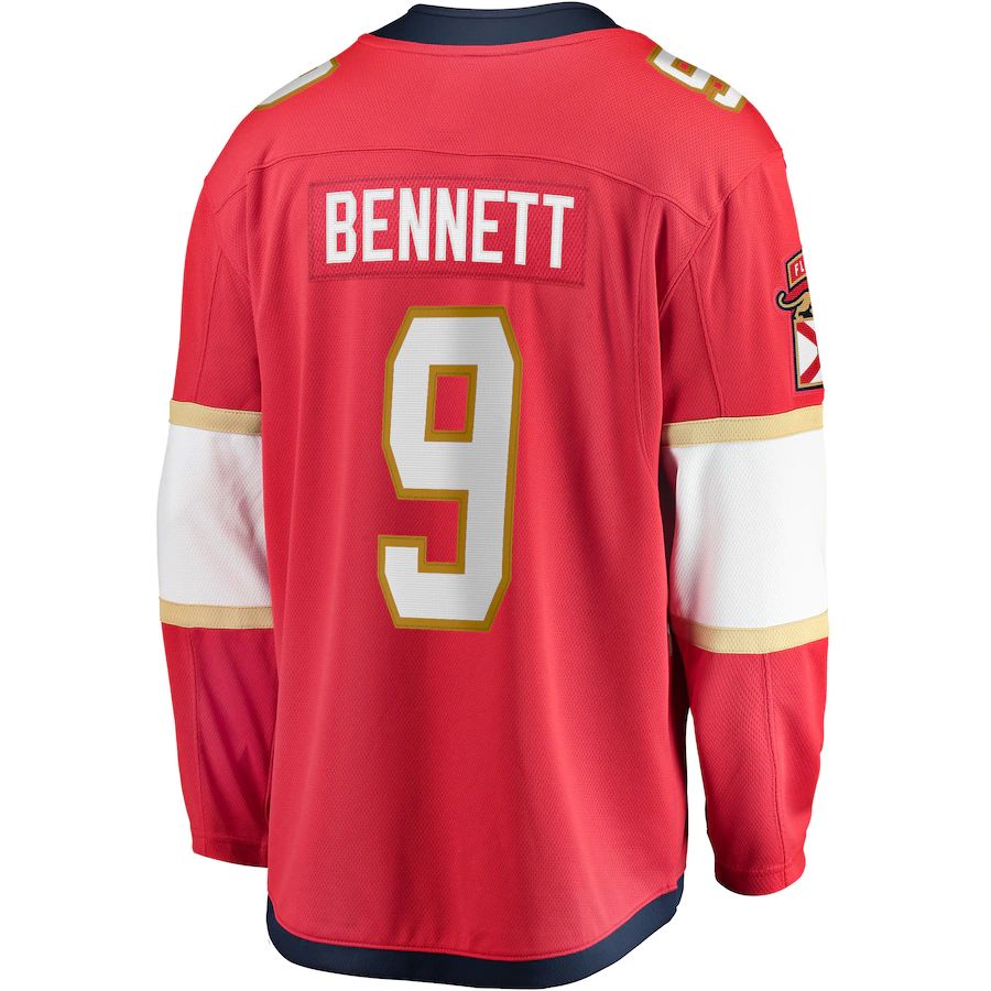 F.Panthers #9 Sam Bennett Supporters Branded 2017-18 Home Breakaway Replica Jersey Red Stitched American Hockey Jerseys