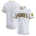 San Diego Padres Home Elite Jersey - White Stitched Baseball Jersey