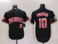 San Diego Padres #10 Jurickson Profar Black Mexico Cool Base Stitched Baseball Jersey