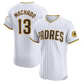 San Diego Padres #13 Manny Machado Home Elite Jersey - White Stitched Baseball Jersey