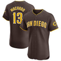 San Diego Padres #13 Manny Machado Road Elite Player Jersey - Brown Stitched Baseball Jersey