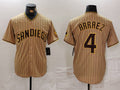 San Diego Padres #4 Luis Arraez Tan Cool Base Stitched Baseball Jersey