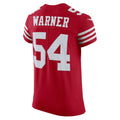 SF.49ers #54 Fred Warner Scarlet Vapor Elite Jersey Stitched American Football Jerseys