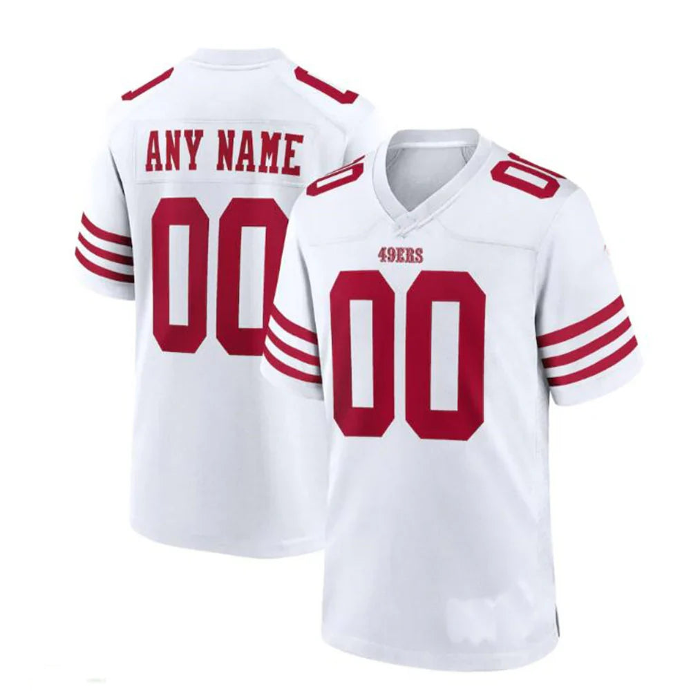 Custom SF.49ers White Vapor F.U.S.E. Limited Jersey
