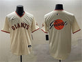 San Francisco Giants Cream Team Big Logo Limited Stitched Baseball Jersey