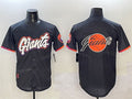 San Francisco Giants Team Big Logo Anthracite 2025 City Connect Limited Stitched Baseball Jersey
