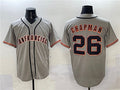 San Francisco Giants #26 Matt Chapman Gray Cool Base Stitched Baseball Jersey
