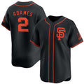 San Francisco Giants #2 Willy Adames Black 2024 Black AlternateLimited Stitched Baseball Jersey