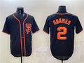 San Francisco Giants #2 Willy Adames Black Cool Base Stitched Baseball Jersey