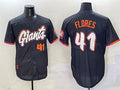 San Francisco Giants #41 Wilmer Flores Anthracite 2025 City Connect Limited Stitched Baseball Jersey