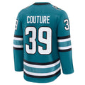 SJ.Sharks #39 Logan Couture Fanatics Home Premium Jersey - Teal Stitched American Hockey Jerseys