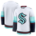 S.Kraken Fanatics Away Premium Jersey - White Stitched American Hockey Jerseys