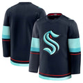 S.Kraken Fanatics Home Premium Jersey - Deep Sea Blue Stitched American Hockey Jerseys
