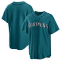 Seattle Mariners Alternate Replica Team Jersey - Aqua Stitched Baseball Jersey