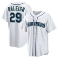 Seattle Mariners #29 Cal Raleigh Home Replica Player Jersey - White Stitched Baseball Jersey