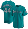 Seattle Mariners #44 Julio Rodr¨ªguez Aqua Alternate Limited Stitched Baseball Jersey