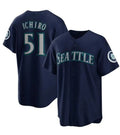 Seattle Mariners #51 Ichiro Suzuki Navy Cool Base Stitched Baseball Jersey
