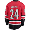 C.Hurricanes #24 Seth Jarvis Supporters Branded Home Breakaway Player Jersey Red Stitched American Hockey Jerseys