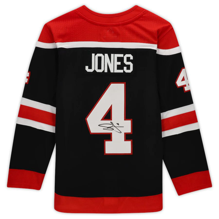 C.Blackhawks #4 Seth Jones Supporters Authenti Autographed Reverse Retro Authentic Jersey Red Stitched American Hockey Jerseys