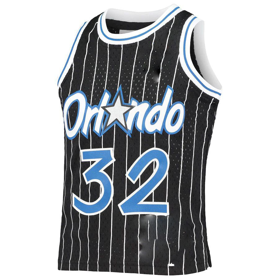 O.Magic #32 Shaquille O'Neal Mitchell & Ness Preschool Hardwood Classics Throwback Team Jersey  Black Stitched American Basketball Jersey