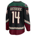A.Coyotes #14 Shayne Gostisbehere Supporters Branded Home Breakaway Player Jersey Black Stitched American Hockey Jerseys
