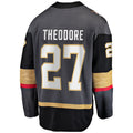 V.Golden Knights #27 Shea Theodore Supporters Branded Alternate Premier Breakaway Player Jersey Gray Hockey Jerseys