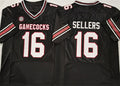 S.Carolina Fighting Gamecocks #16 LaNorris Sellers Black Stitched American College Jerseys