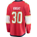 F.Panthers #30 Spencer Knight Supporters Branded 2017-18 Home Breakaway Replica Jersey Red Stitched American Hockey Jerseys