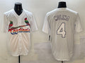 St. Louis Cardinals #4 Yadier Molina White Cool Base Stitched Baseball Jersey