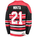 C.Blackhawks #21 Stan Mikita Supporters Branded Premier Breakaway Retired Player Jersey Red Stitched American Hockey Jerseys