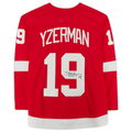 D.Red Wings #19 Steve Yzerman Supporters Authentic Autographed Jersey Red Stitched American Hockey Jerseys
