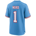T.Titans #1 Cameron Ward Light Blue 2025 Draft First Round Pick 2nd Alternate Game Stitched American Football Jersey
