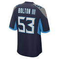 T.Titans #53 Curtis Bolton III Navy Team Game Stitched American Football Jersey